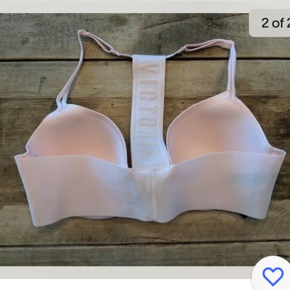 Victoria's Secret Cupid Pink 32DDD
 Sexy Illusions Lined Demi 
Front Close Bra - Picture 2 of 8